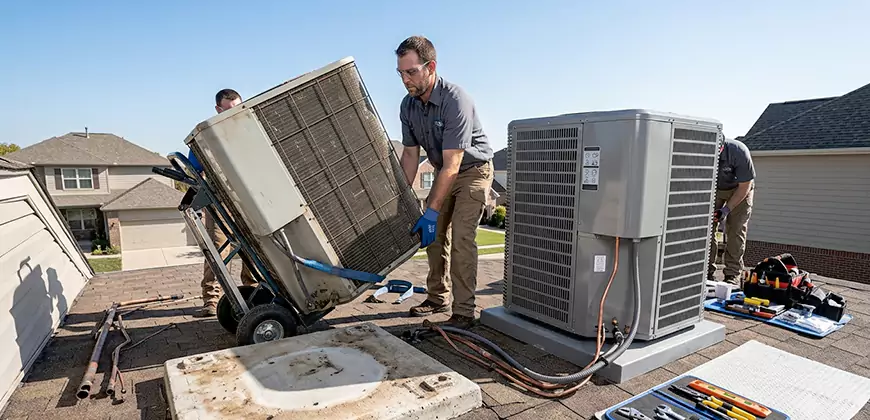 Emergency Air Conditioning Unit Swap in Senatobia